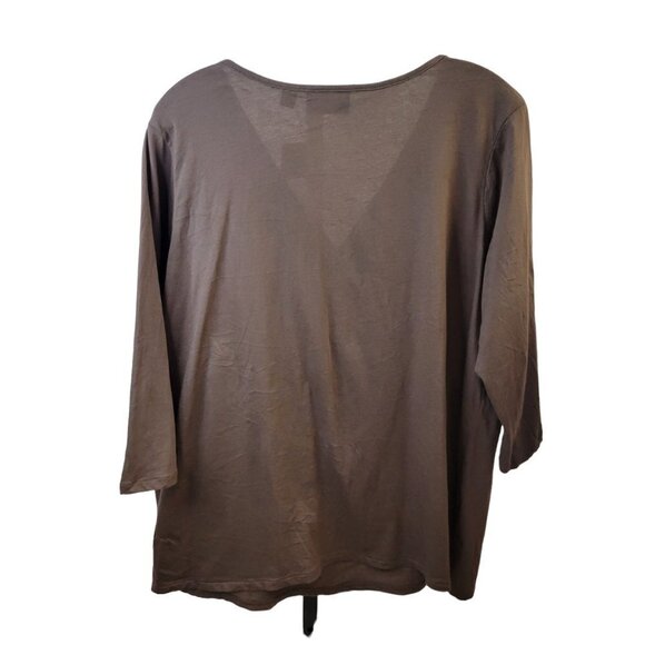 AVENUE 3/4 Sleeve  Top - Picture 4 of 4